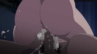 A brunette enjoying a very young boy, naughty!