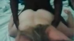 Humiliated cuckold videotaping wife with BBC in own basement