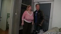 Horny fatty seduces an young guy