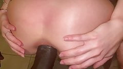 I envy her! I Want this thick black cock to destroy my ass !