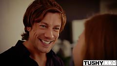 TUSHY Busty babes fucks her sisters ex boyfriend