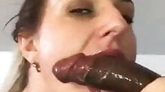 She’s Hungry For BBC Cum !!