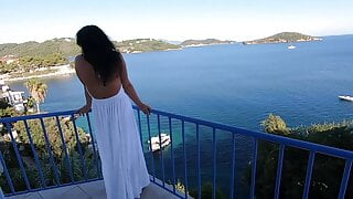 PUBLIC EXTREME! ASS FUCK ON THE RESTAURANT TERRACE